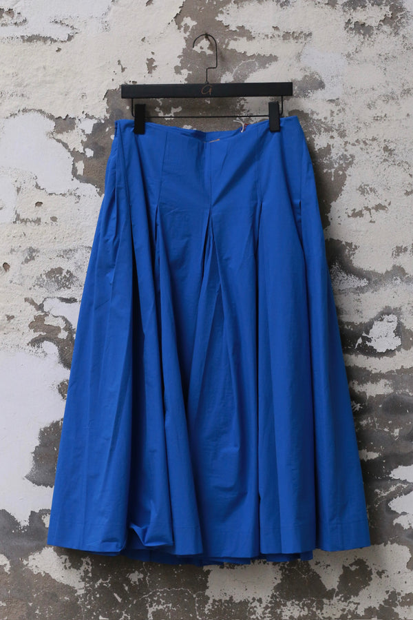 UNISECON 25 Spring/Summer Low-Rise Wide-Leg Culottes USC-U11W75-LAN Blue